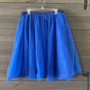Elegant Blue Tulle Skirt